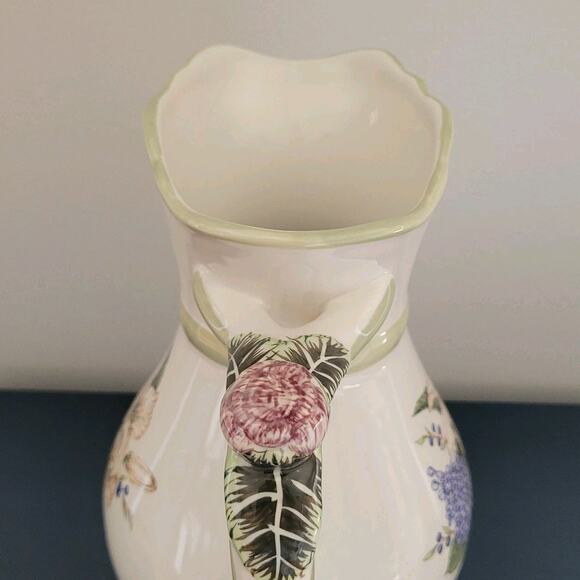 Princess House Vintage Garden Pitcher and Bowl Set #1492A & #1492B - Picture 10 of 16